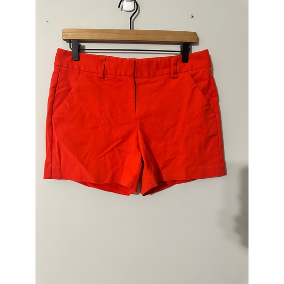 Vince Camuto Pants - Vince Camuto Women Orange Flat Front Shorts Size 6